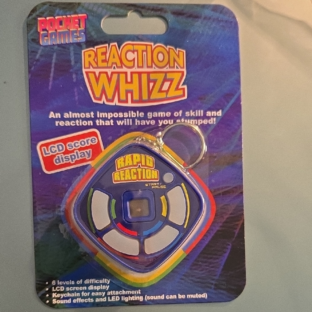 ReactionWhizz Keychain Pocket Game